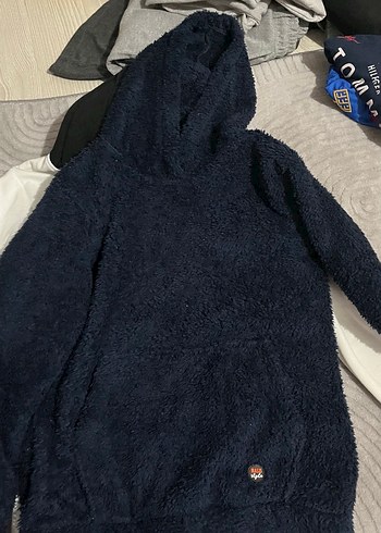 GAP Kapüşonlu Gri Erkek Sweatshirt sıfırdn farksz bir kez giyldi - Görsel 2