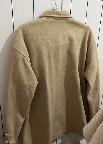 Bej Düğmeli Erkek Gömlek - Görsel 4