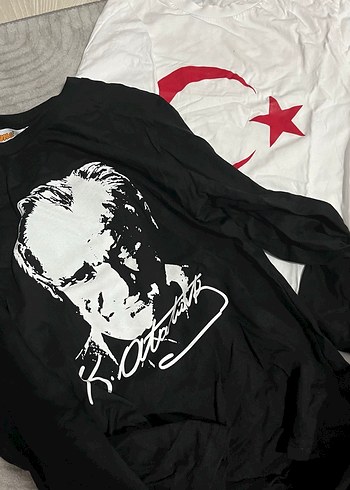 Siyah Baskılı Uzun Kollu Erkek çocuk Tişört ve sweat - Görsel 10