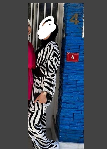 s Beden Zebra ikili kimono takım 