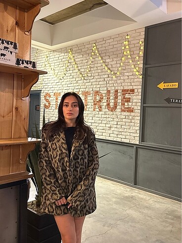 leopar desenli blazer ceket
