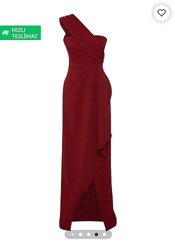 Bordo abiye elbise