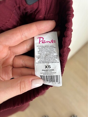 xs Beden bordo Renk Penti modal karışımlı bordo eşofman