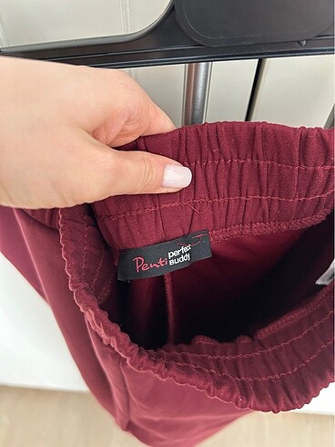 xs Beden Penti modal karışımlı bordo eşofman