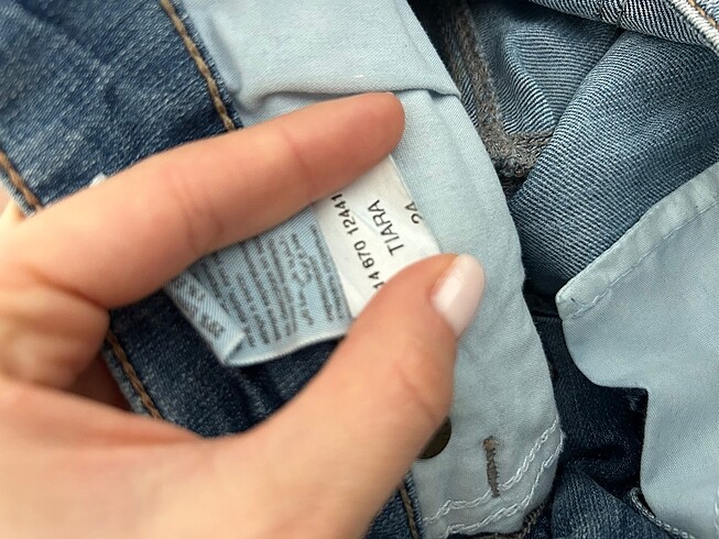 34 Beden Mavi jeans kot şort