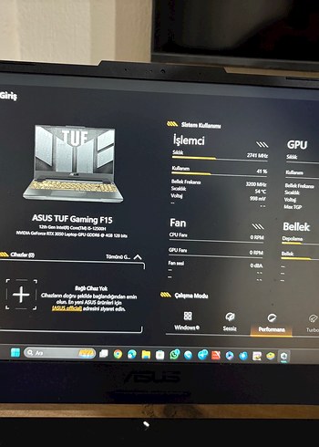 Siyah ASUS oyun laptopu - Görsel 3