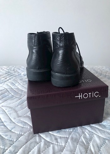 Hotiç Klasik Siyah Deri Erkek Botu 40 numara - Görsel 6