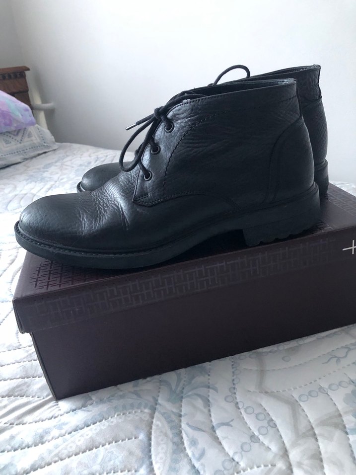 Hotiç Klasik Siyah Deri Erkek Botu 40 numara - Görsel 2