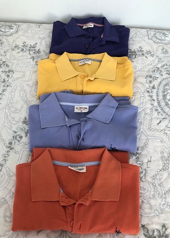 U.S Polo Assn. USPA Mor Kısa Kollu Polo Tişört