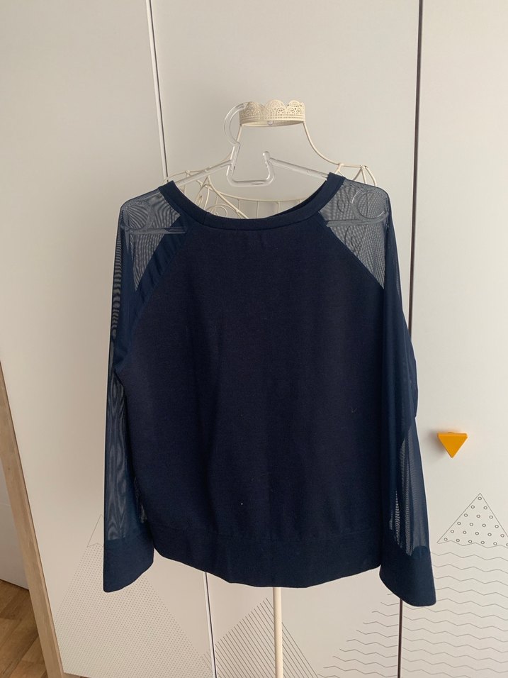 Lacivert  kazak - Görsel 2