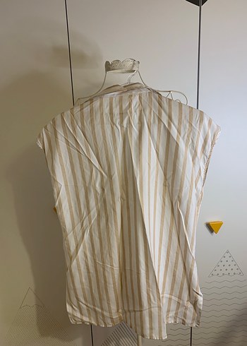 Bej Keten Kısa Kadın Şort - Görsel 4