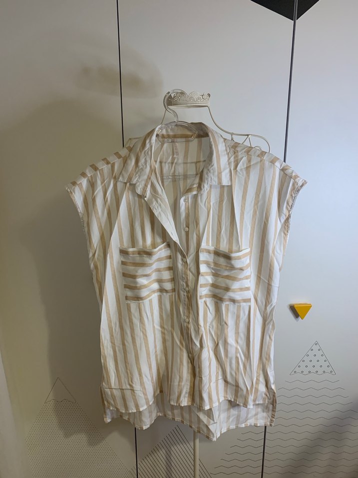 Bej Keten Kısa Kadın Şort - Görsel 2