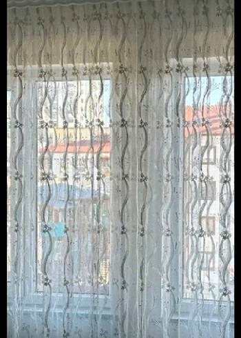 İşlemeli Beyaz Perde - Görsel 2