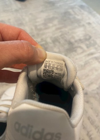 Unisex Çocuk Beyaz Cırtcırtlı Spor Ayakkabı - Görsel 4