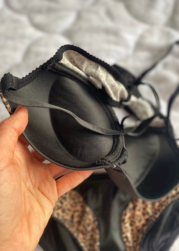 Kahverengi Leopar Desenli Sütyen ve Külot Takımı - Görsel 2