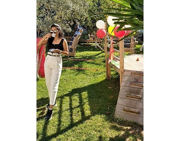 Bel detaylı havuç pantolon