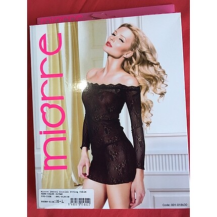 Miorre dantel string takım