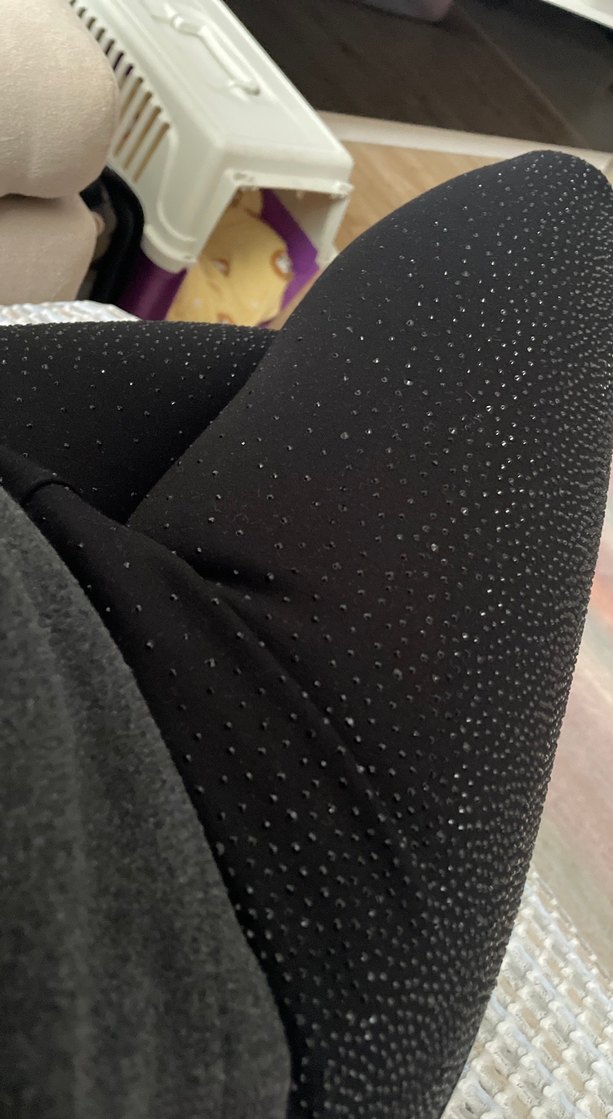 Parlak Pul Detaylı Siyah Yılan Desenli Tayt - Görsel 5