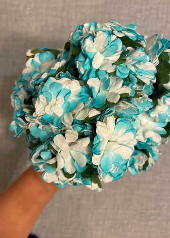 Mavi Renkli Bohem Kadın Saç Aksesuarı - Görsel 3