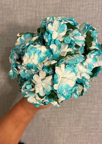 Mavi Renkli Bohem Kadın Saç Aksesuarı - Görsel 2