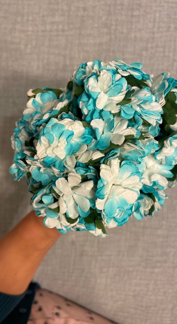 Mavi Renkli Bohem Kadın Saç Aksesuarı - Görsel 3