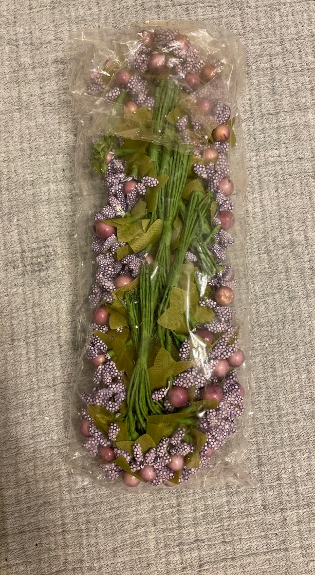 Mor Boncuklu Bohem Saç Aksesuarı - Görsel 2