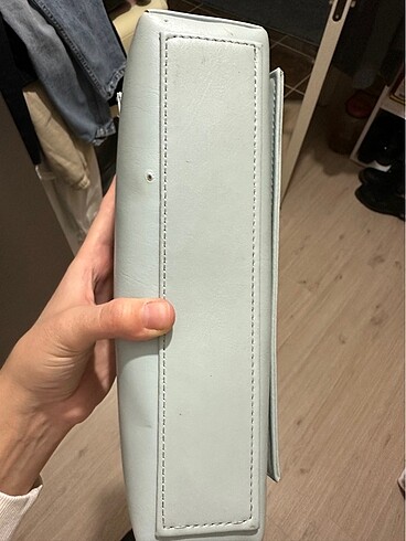 Beden mavi Renk Kol çantası bebek mavisi