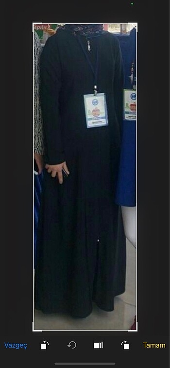 m Beden Siyah fermuarlı ferace abaya