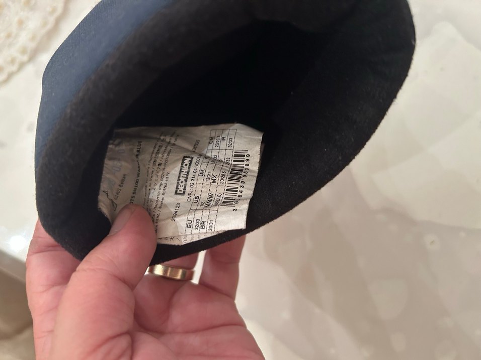 Decathlon marka Mavi Erkek Çocuk Kauçuk Bot Velcro - Görsel 5