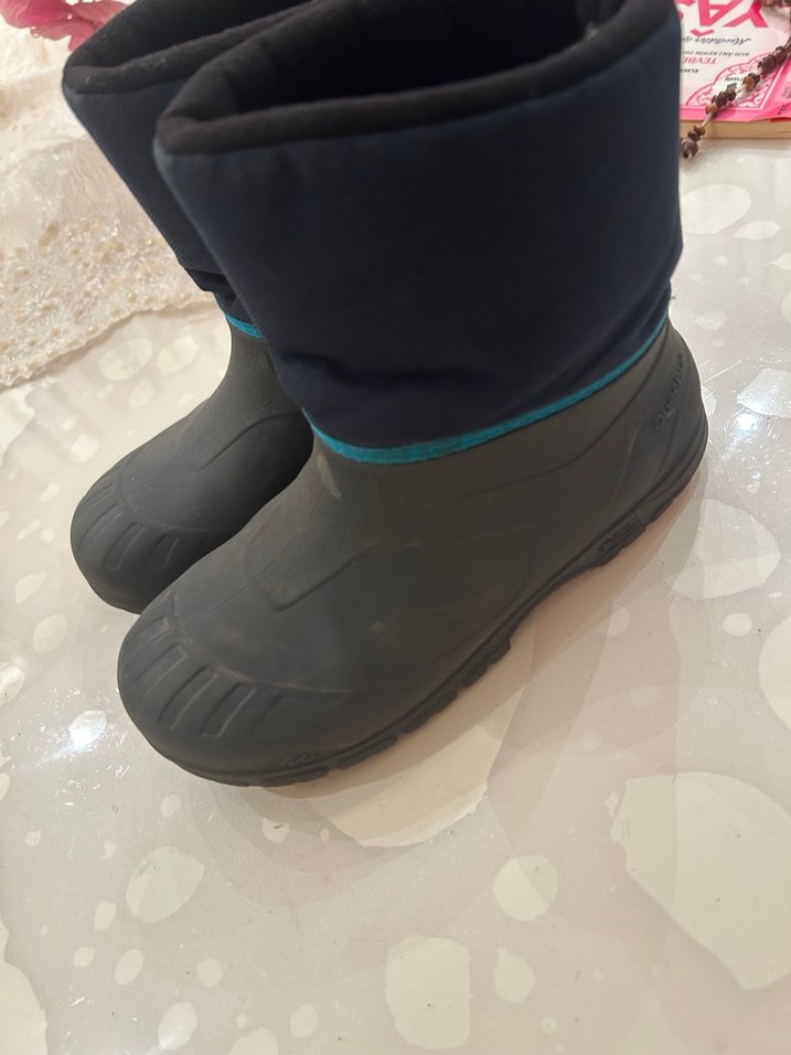 Decathlon marka Mavi Erkek Çocuk Kauçuk Bot Velcro - Görsel 2