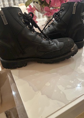 Siyah Yüksek Topuklu Biker Bot - Görsel 3