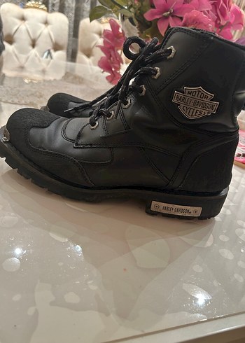 Siyah Yüksek Topuklu Biker Bot - Görsel 2