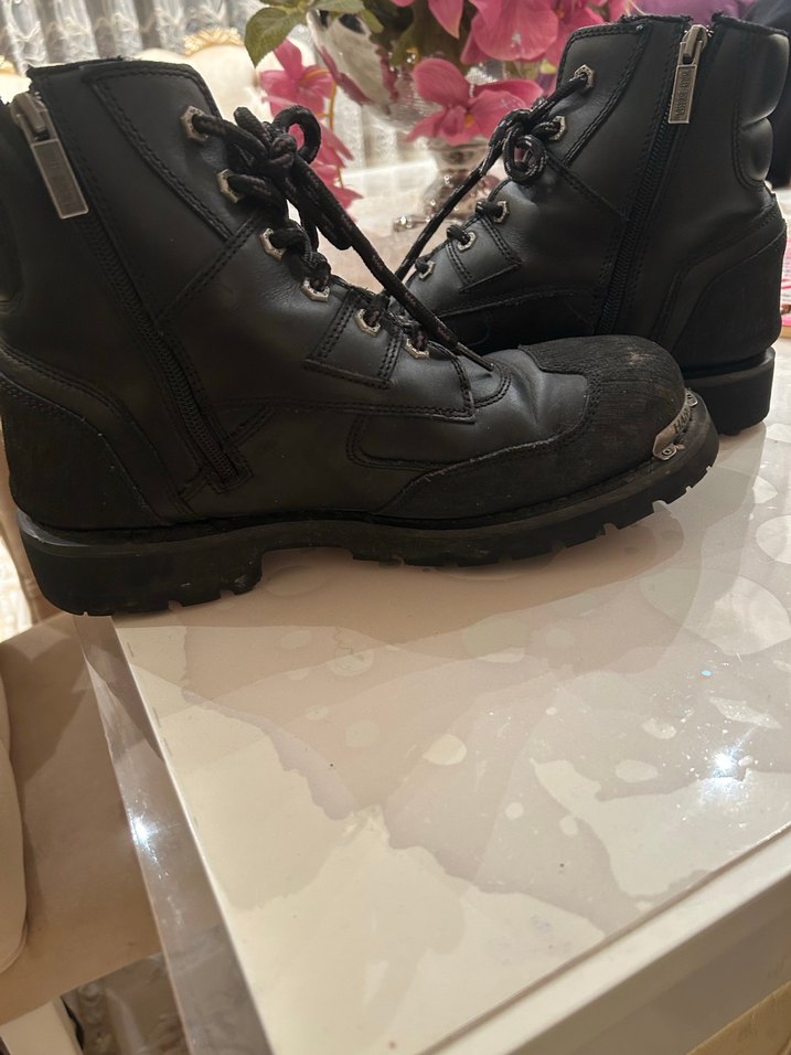 Siyah Yüksek Topuklu Biker Bot - Görsel 3