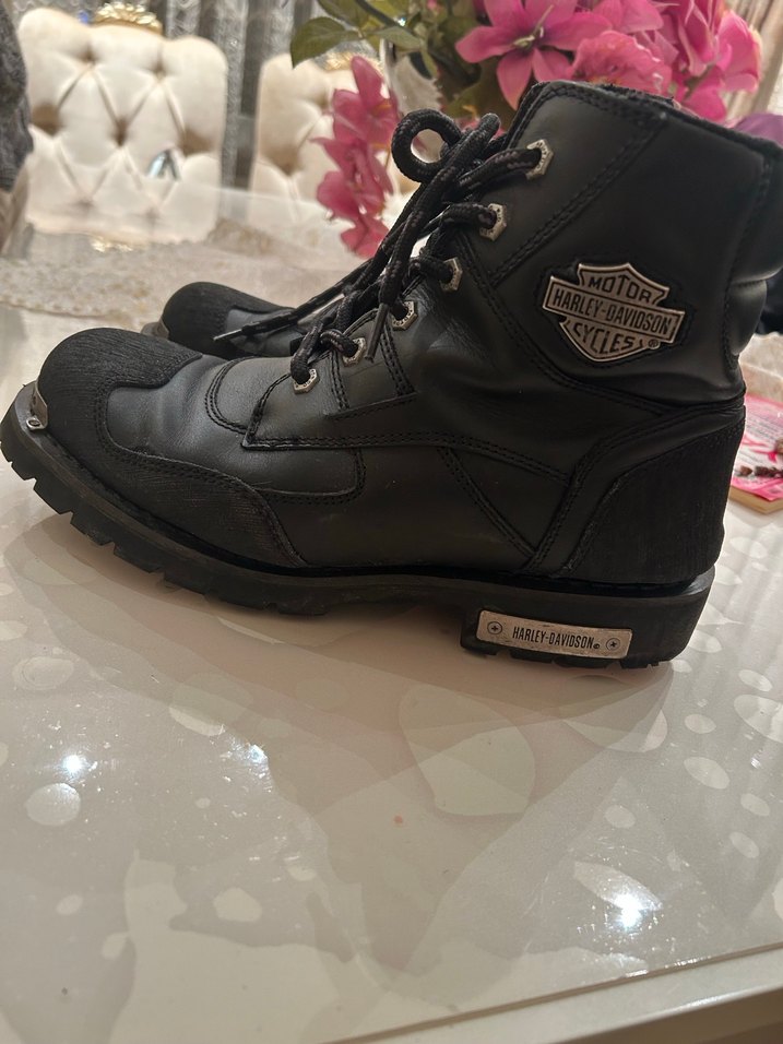 Siyah Yüksek Topuklu Biker Bot - Görsel 2