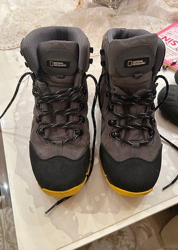 natıonal geographıc bot erkek Gri Bağcıklı Outdoor Erkek Botu - Görsel 2