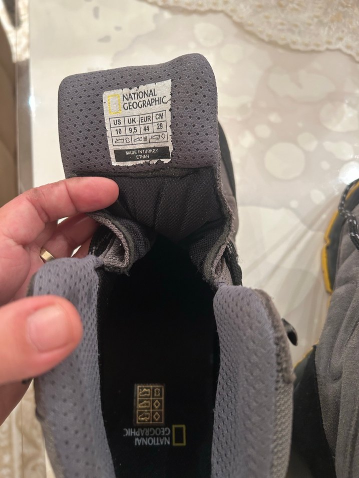 natıonal geographıc bot erkek Gri Bağcıklı Outdoor Erkek Botu - Görsel 4