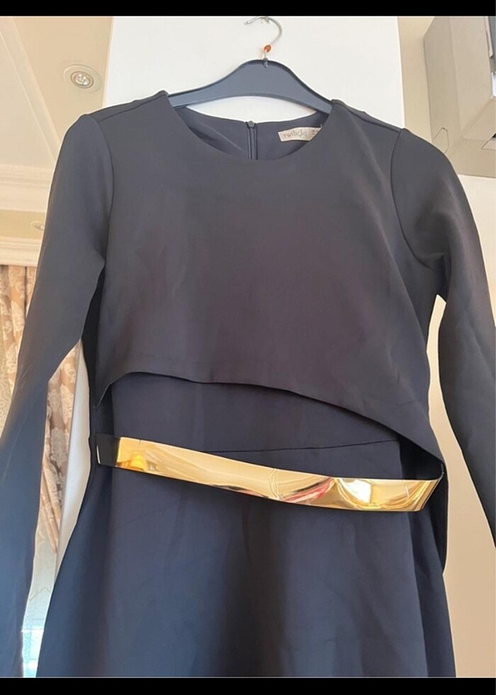 Büyük beden tesettür elbise klasik - Görsel 3