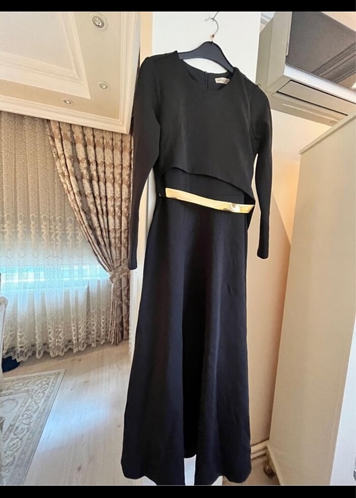 Büyük beden tesettür elbise klasik - Görsel 2