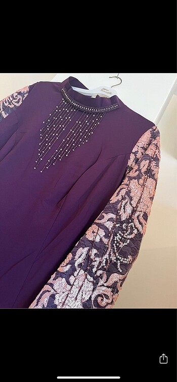 Büyük beden Tesettür abiye elbise - Görsel 4