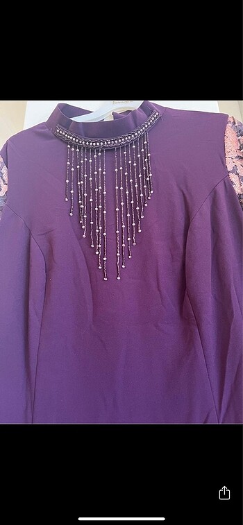 Büyük beden Tesettür abiye elbise - Görsel 2