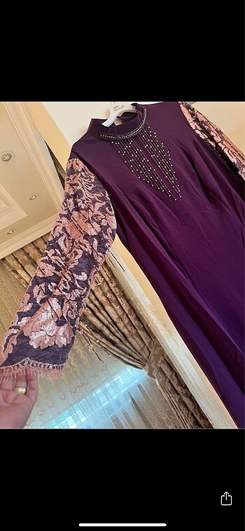 Büyük beden Tesettür abiye elbise - Görsel 3