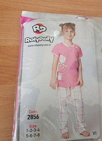 Roly poly kız çocuk pijama takımı erkek çocuk pijama takımı 