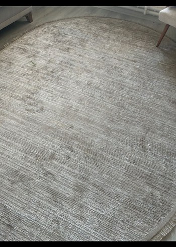 Bej Gri Oval Modern Halı - Görsel 2