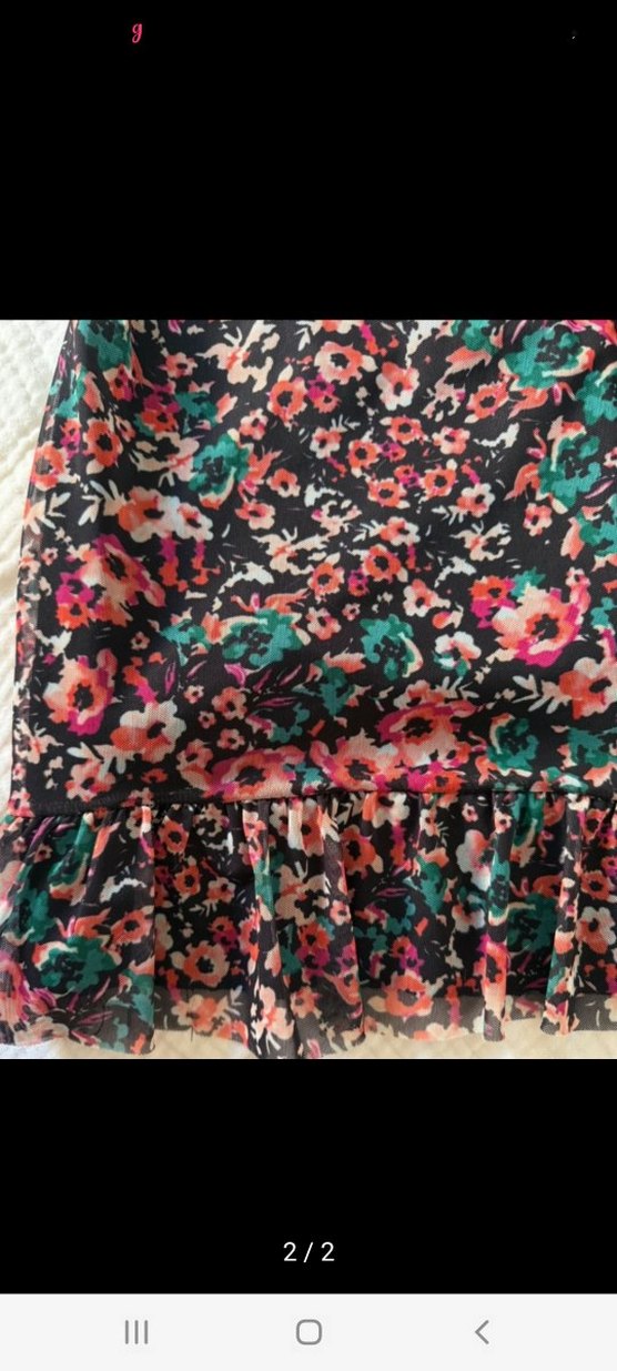 Çiçek Desenli Bohem Midi Elbise - Görsel 2