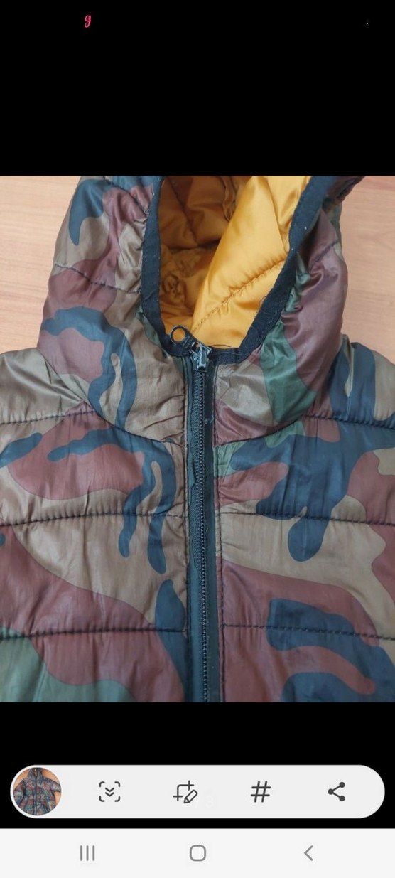 Kapüşonlu Kamuflaj Desenli Erkek Mont - Görsel 2