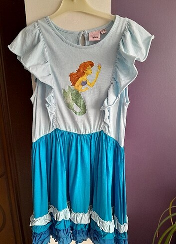Koton 9-10 yaş Disney Ariel elbise