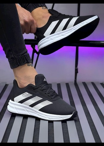 Adidas Erkek Siyah Beyaz Spor Ayakkabı