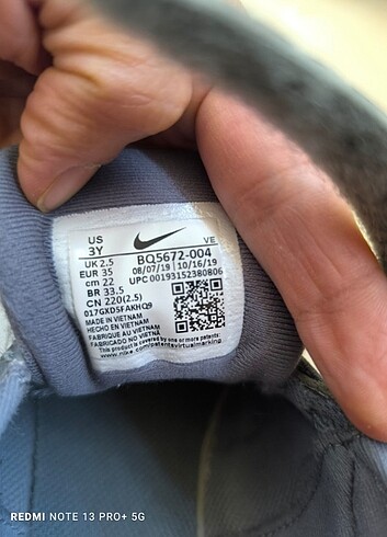 35 Beden Nike spor ayakkabi