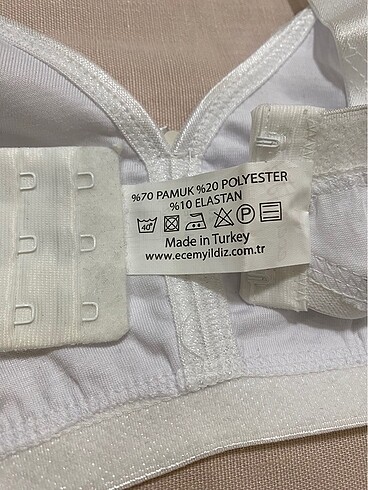 diğer Beden beyaz Renk Ecem Yıldız Lastik Detaylı Penye Sütyen