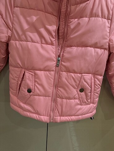 6 Yaş Beden pembe Renk Lee COOPER Kız çocuk mont